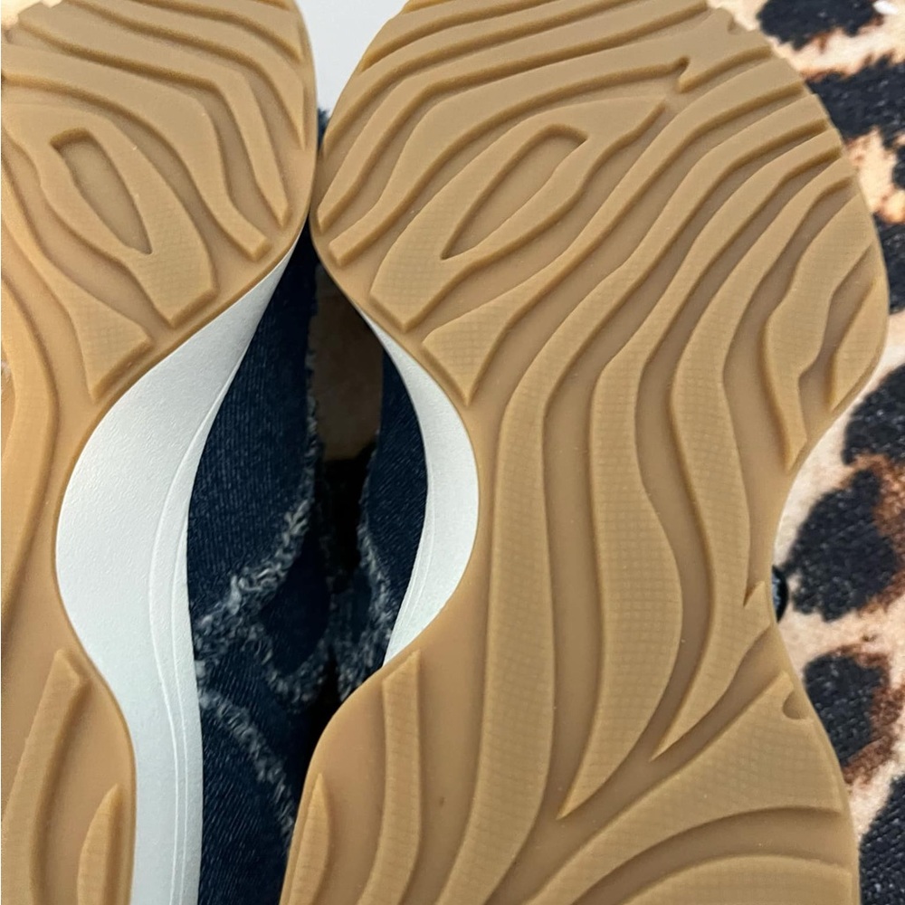 Michael Kors Ari Frayed Denim Trainer - Picture 5 of 14